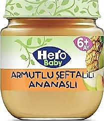 Hero Baby kavanoz mama 120 gr armutlu şeftalili ananaslı