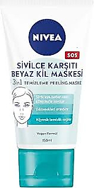 Nivea 150 ml sivilce karşıtı beyaz kil maskesi