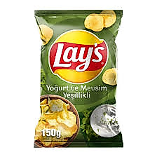 Lays yoğurt ve mevsim yeşillikli parti boy