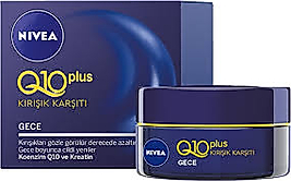 Nivea Q10 kırışıklık karşıtı yenileyici gece kremi