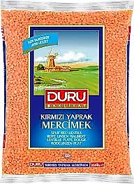 Duru 2 kg kırmızı mercimek yaprak