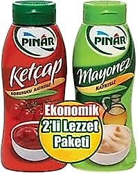 Pınar Ketçap Mayonez Set Büyük