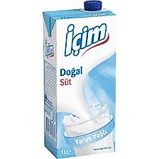 İçim süt 1 lt yarım yağlı
