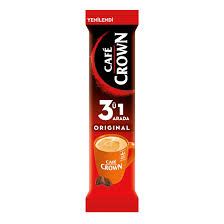 CAFE CROWN 3 Ü 1 Arada Kahve Tekli̇ Orji̇nal