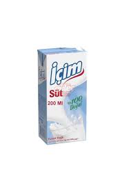 İçim 200 ml süt yarım yağlı