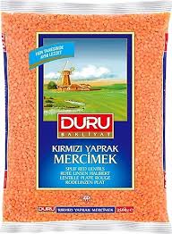 Duru 2 kg kırmızı mercimek yaprak