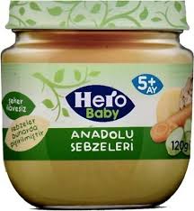 Hero Baby kavanoz mama 120 gr anadolu sebzeleri