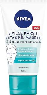 Nivea 150 ml sivilce karşıtı beyaz kil maskesi